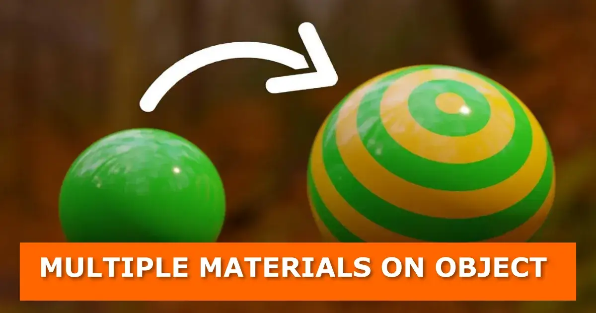How to add multiple materials on an object in Blender