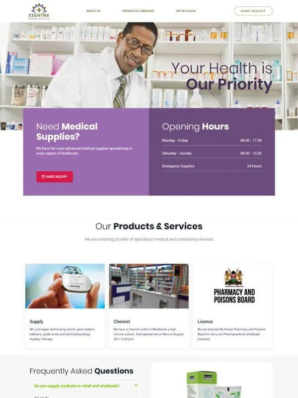 Eight rx pharmaceuticals ltd