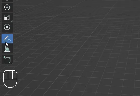 Blender annotate tool - line mode