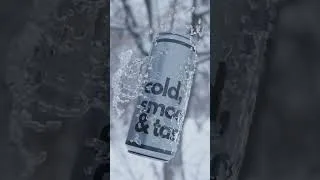 Beverage ad created using let's flow #fluidsimulation #blenderaddons