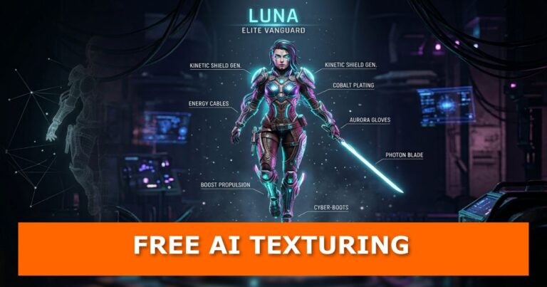 Free Local AI Texturing Finally Gets Readable Text